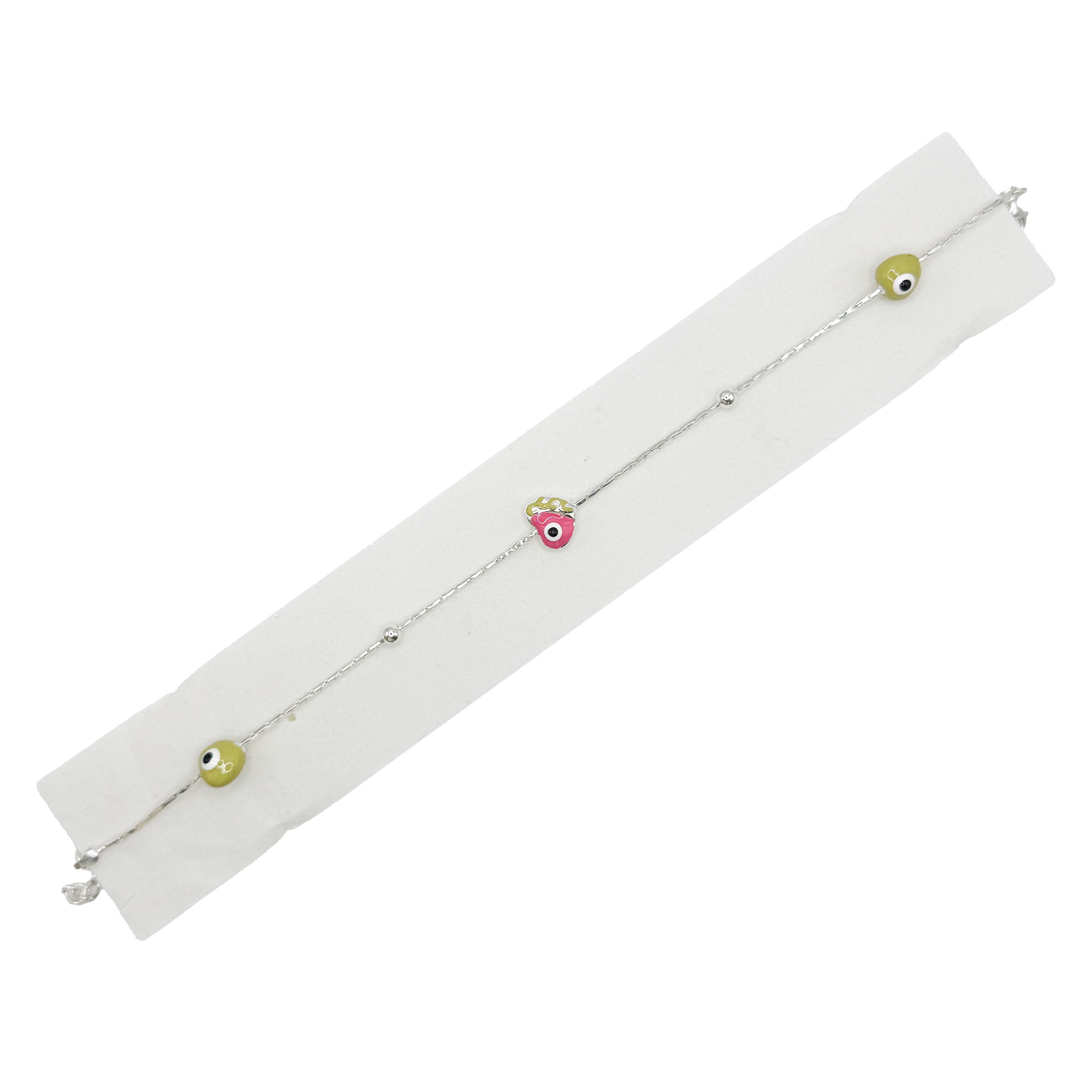 Little Rainbow Evil Eye Anklet