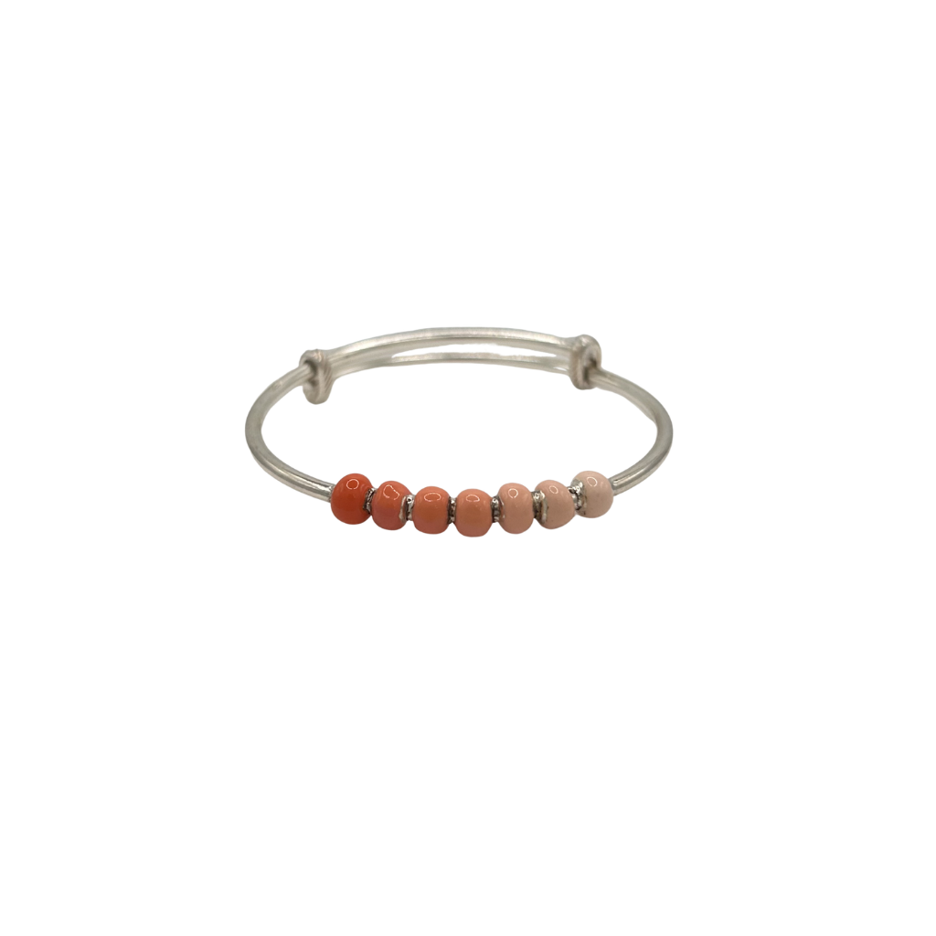 Sunset Beads 925 Silver Adjustable Bangle