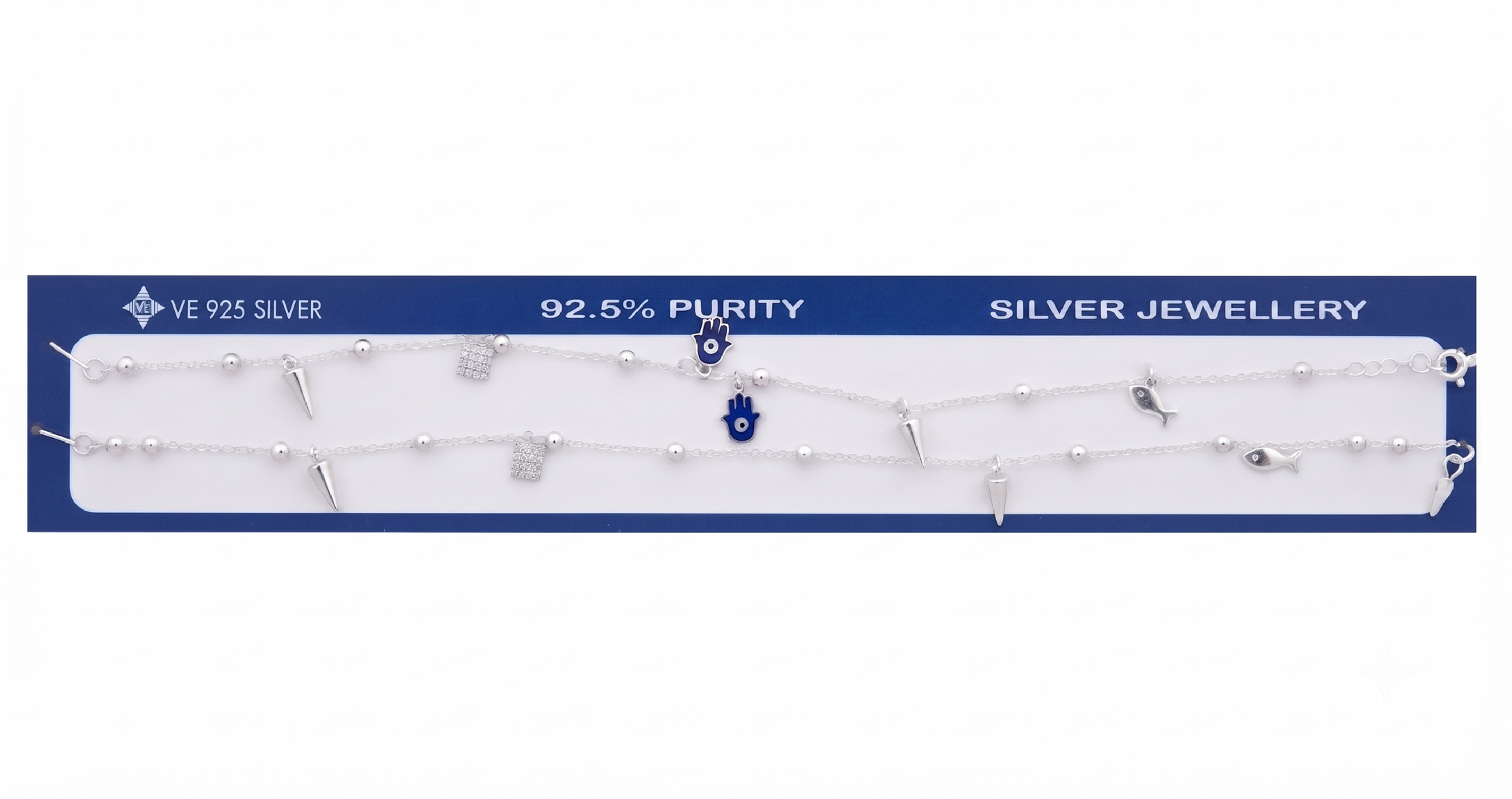 Lucky Charm Silver Anklet