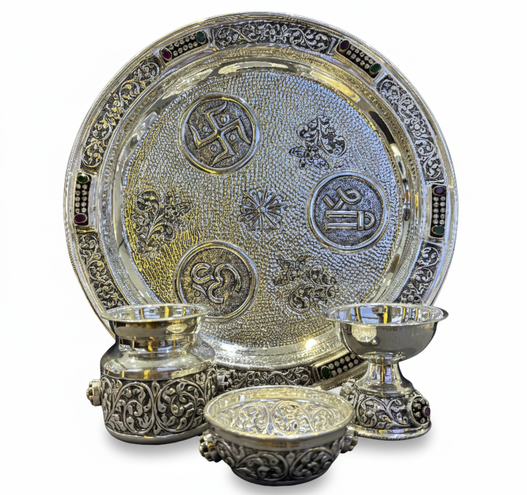 Shubh Labh Mahapuja Set (999 Pure Silver)