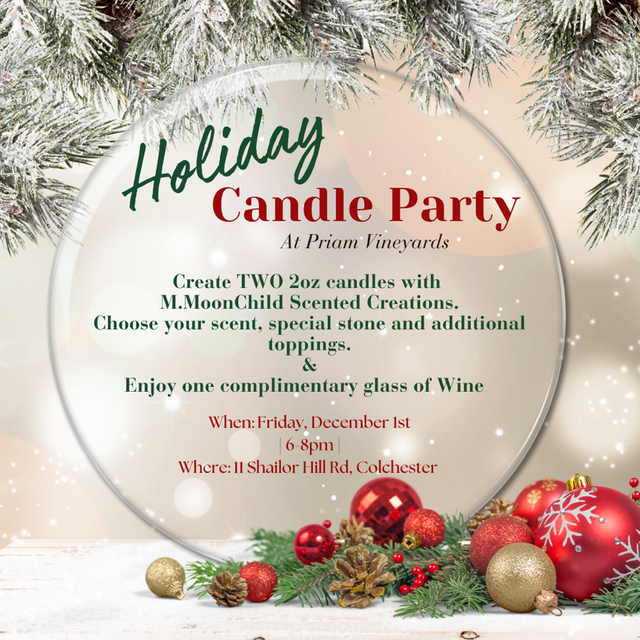Priam Holiday Candle Party