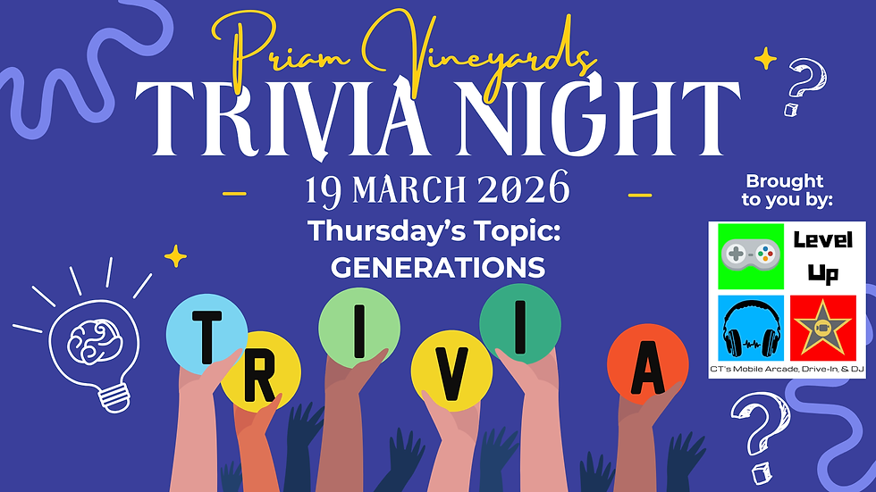 🎬🎶🍷 Trivia Night: Generations Night