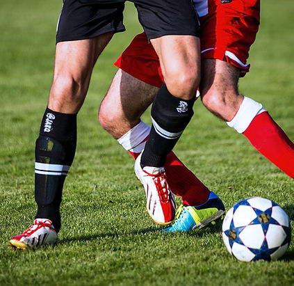 Soccer Players Competing