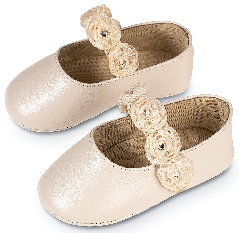 Μικρογραφία: Παπούτσια βάπτισης για κορίτσι BABYWALKER