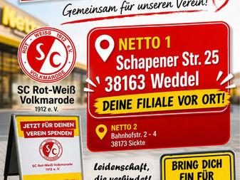 Bei Netto einkaufen - Pfand spenden und aufrunden!
