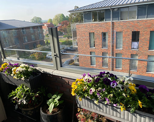glazen winscherm voor balkon