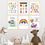 Thumbnail: Set of 6 Wall Prints For Daycare Room Art / Cute Rainbow