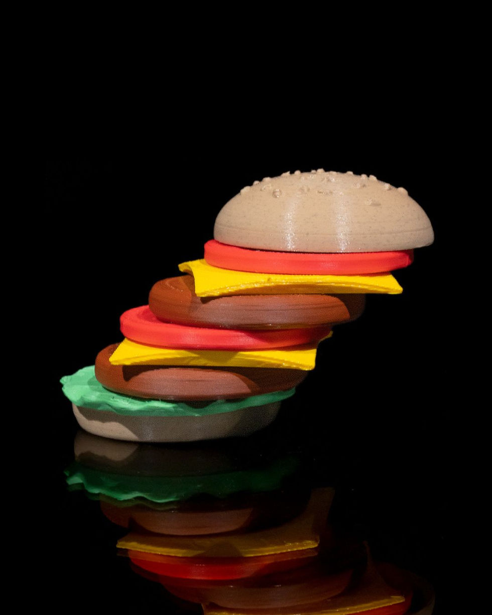 Thumbnail: 3D printed hamburger model