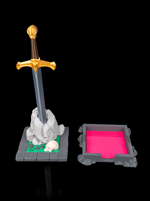 Deskalibur - Pen & Sticky Notes Holder