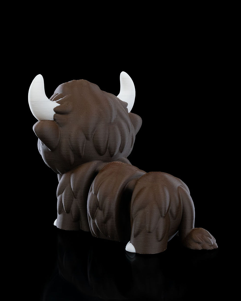 Thumbnail: Adorable brown yak figurine