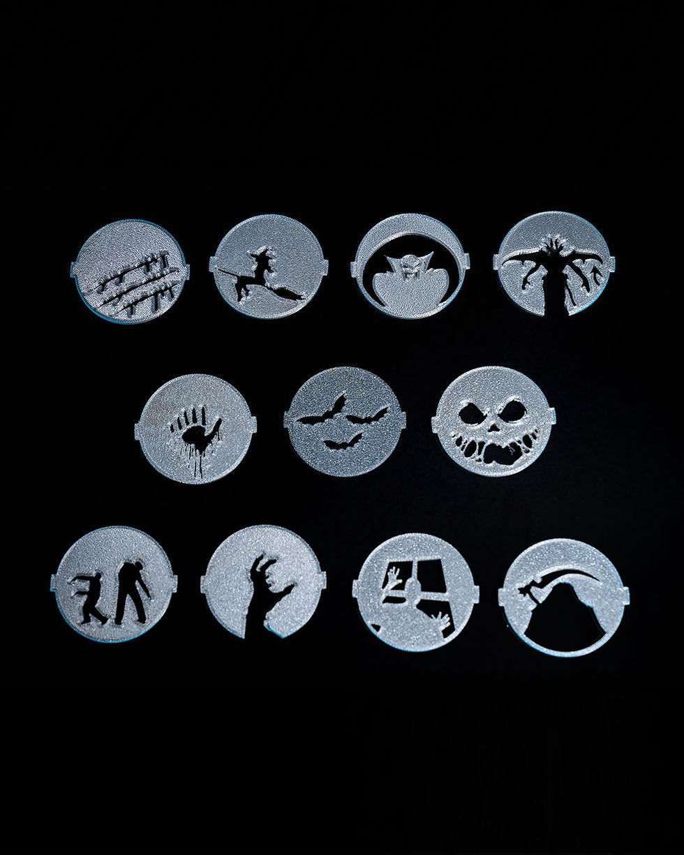Thumbnail: Halloween stencils: bats, ghosts, hands