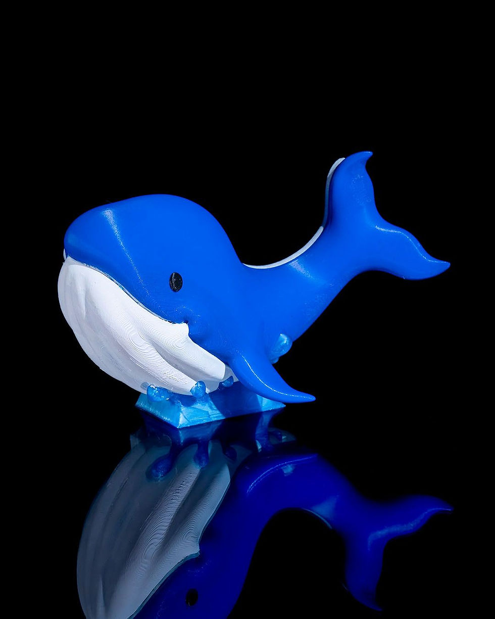 Thumbnail: Blue whale 3D print model