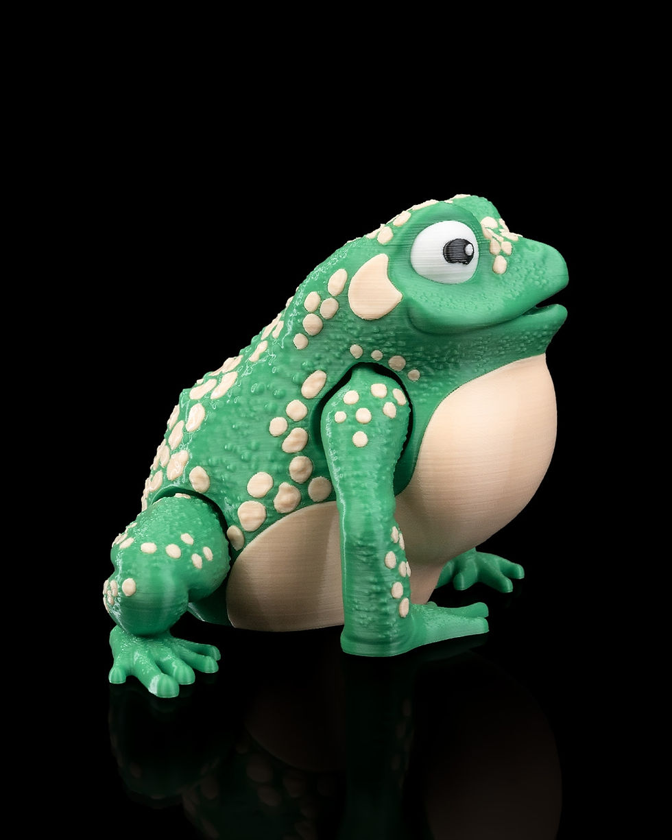 Thumbnail: Green toad figurine