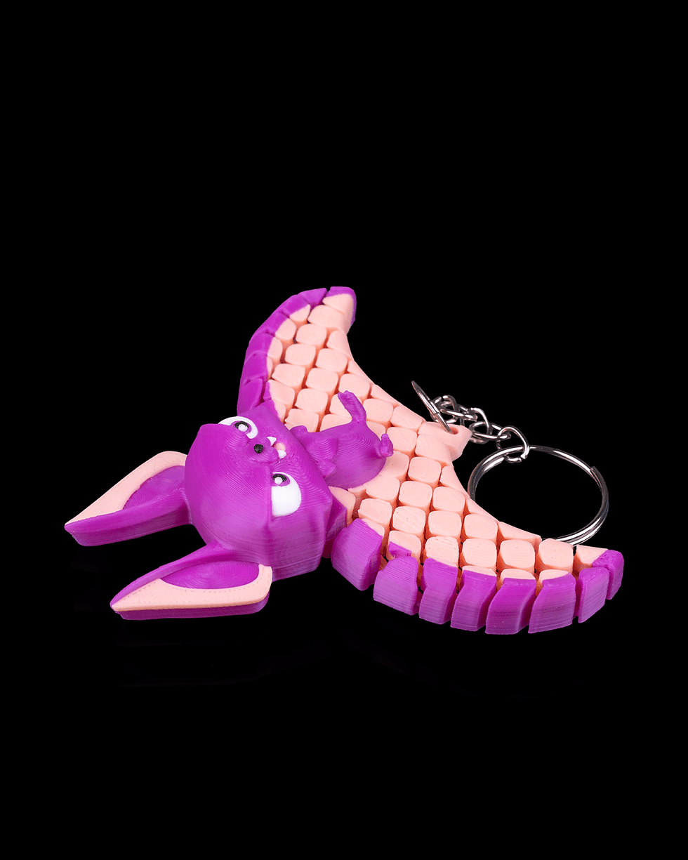 Thumbnail: Purple bat keychain, Olij 3D Printing
