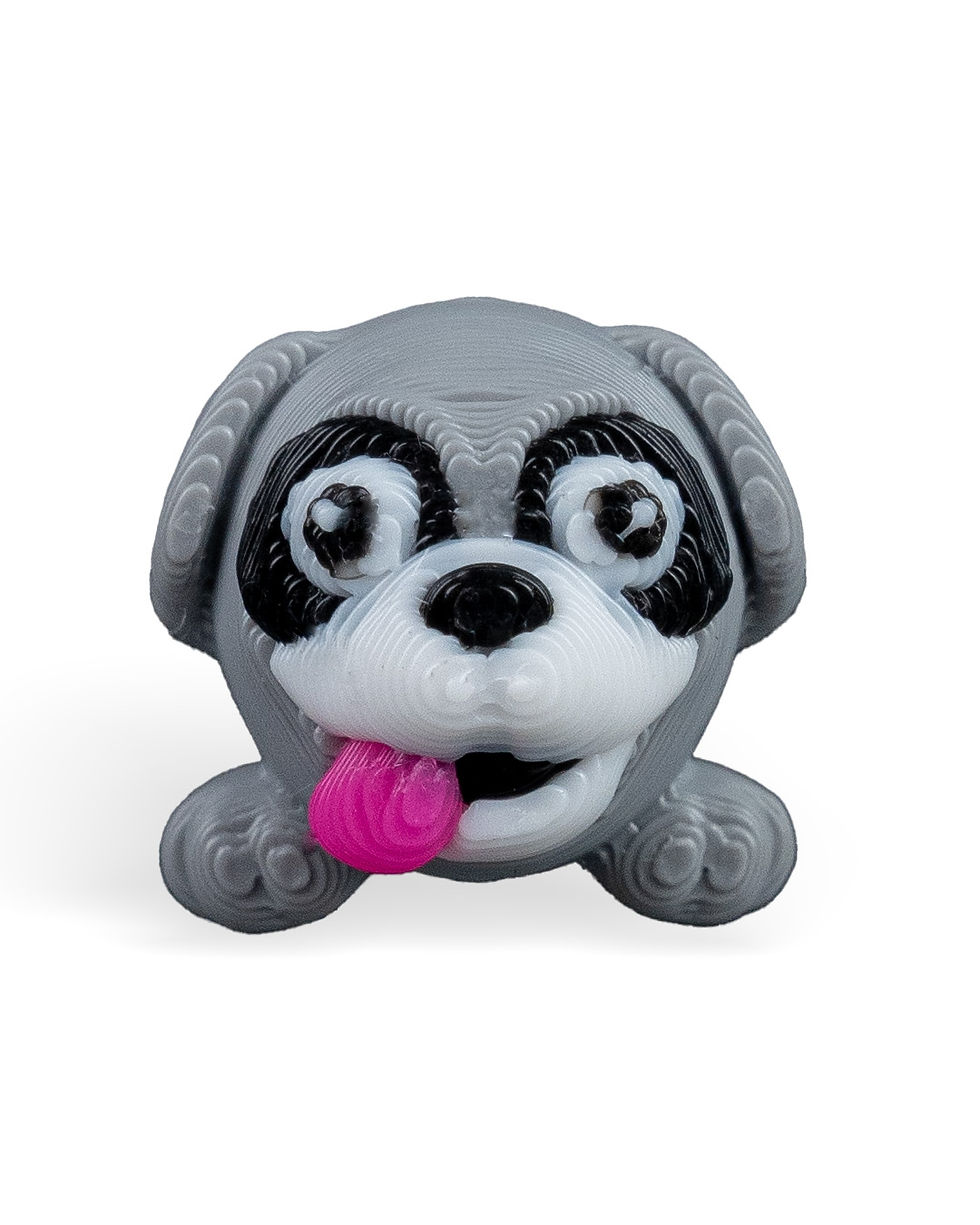 Thumbnail: 3D printed pug dog figurine