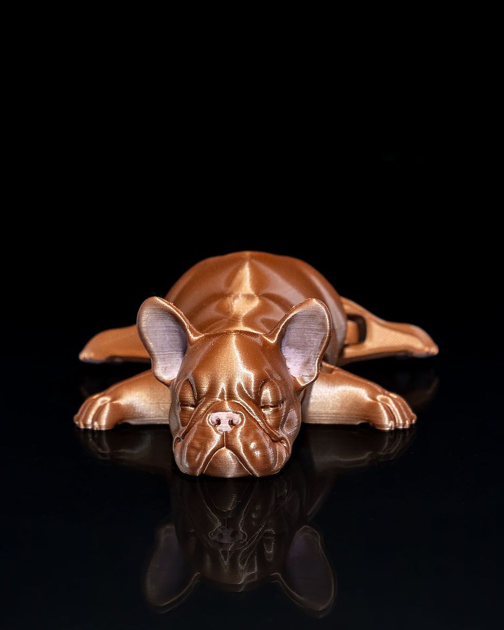 Thumbnail: Sleeping French Bulldog Figurine