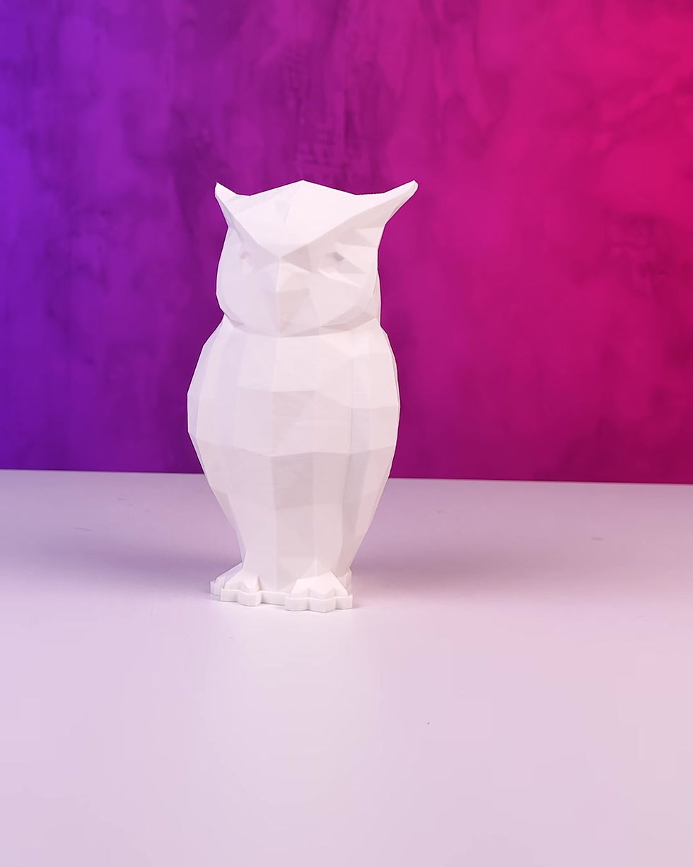 Thumbnail: Low Poly Owl Table Lamp