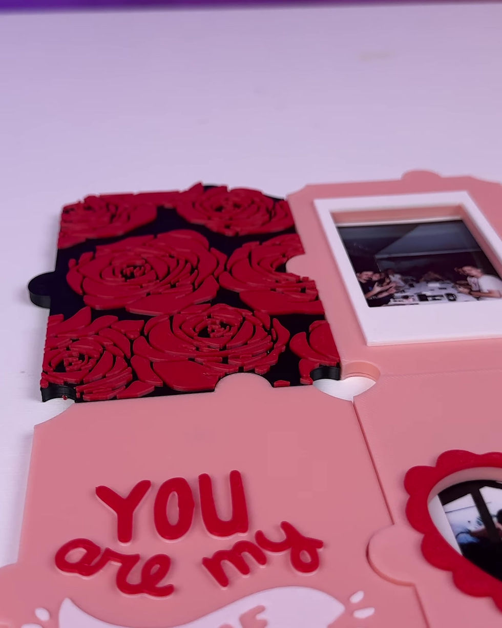 Thumbnail: Puzzled Love Magnetic Photo Frame