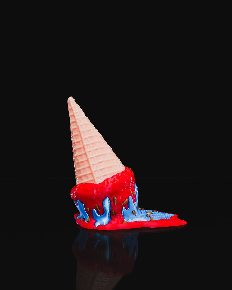 Thumbnail: Melting ice cream cone sculpture