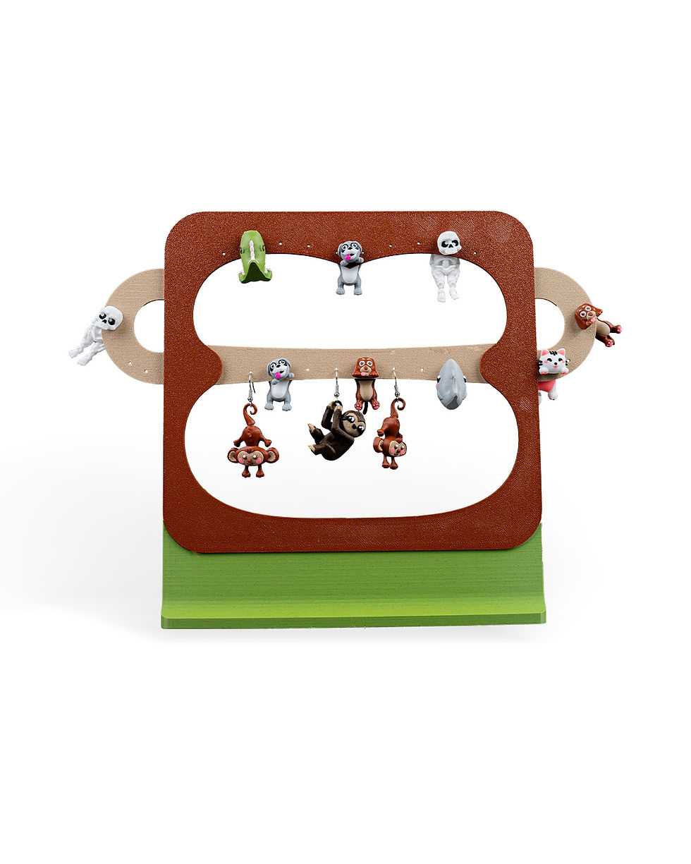 Thumbnail: Cute animal earrings display