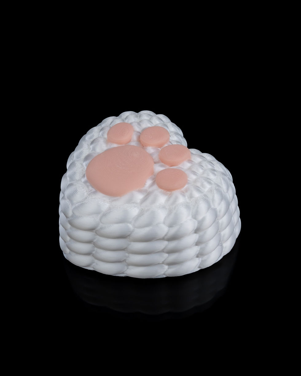 Thumbnail: Heart-shaped pet paw print container