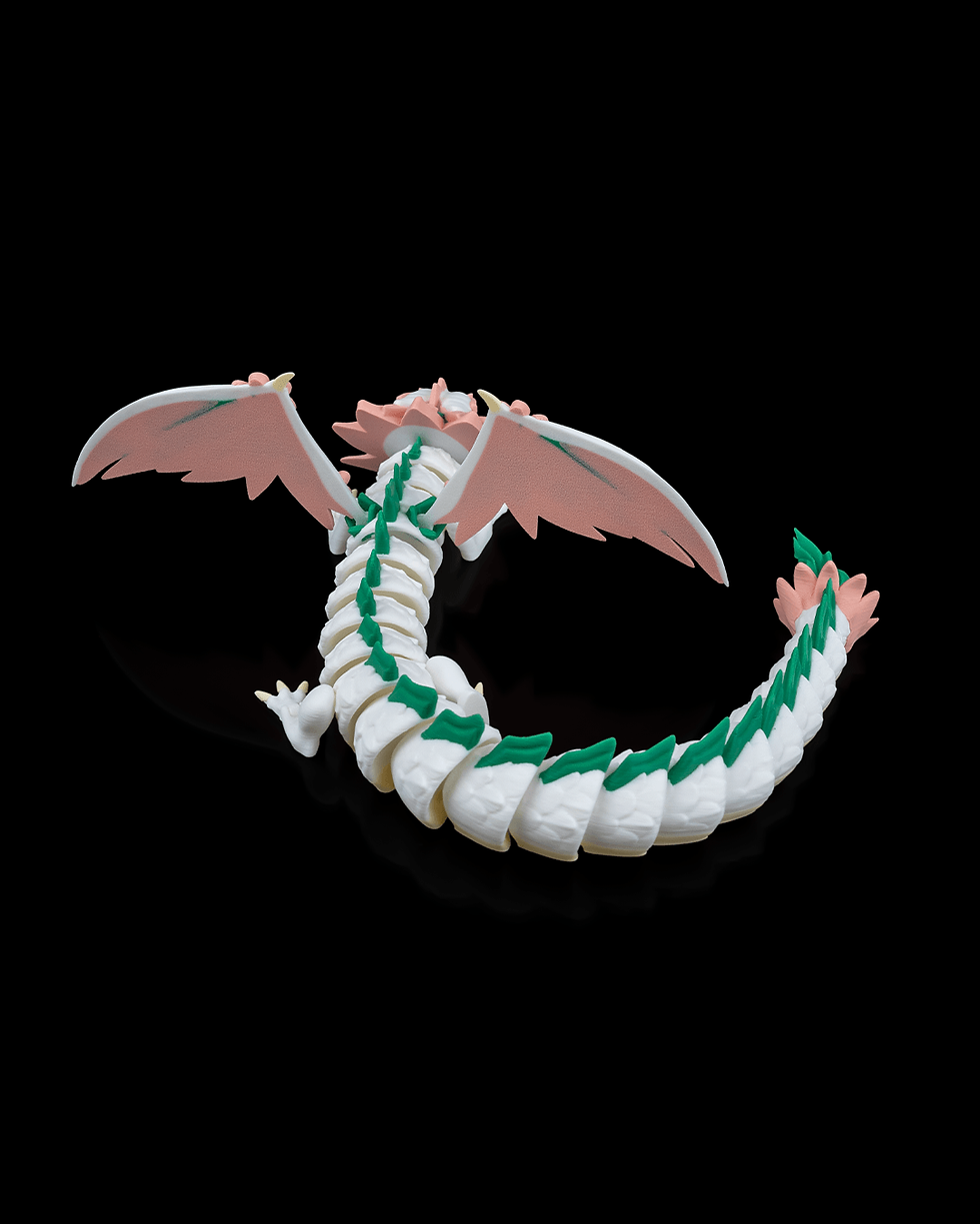 Thumbnail: White segmented dragon figurine