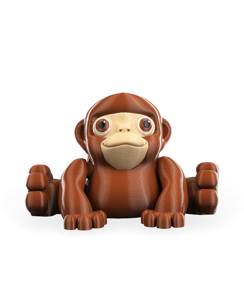Miniature : Adorable 3D printed monkey figurine