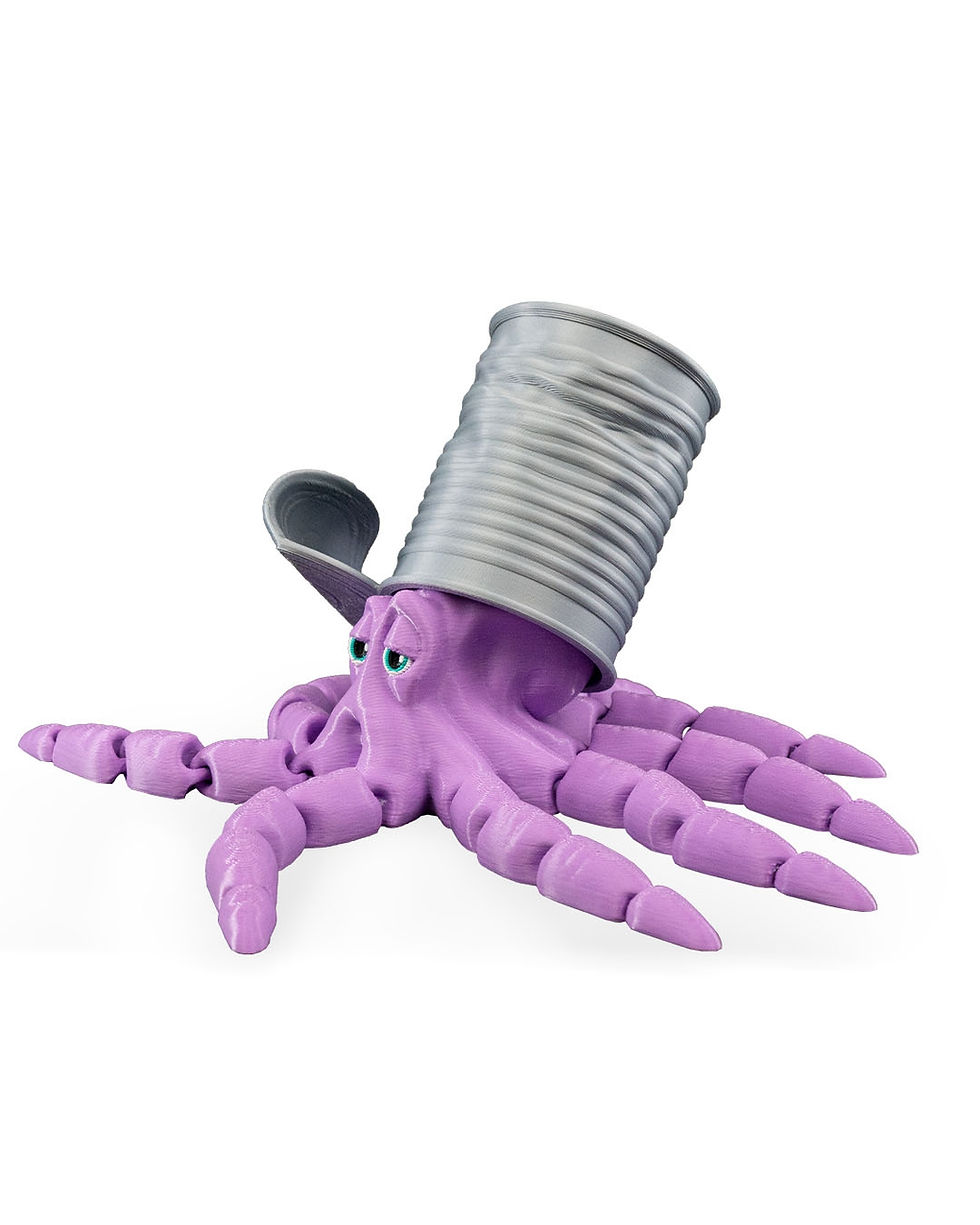 Thumbnail: Purple octopus wearing a tin can hat