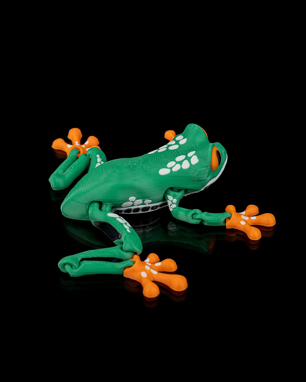 Thumbnail: 3D printed Red Eyed Tree Frog