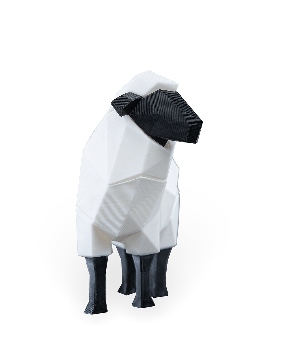 Thumbnail: Low-poly 3D printed sheep model