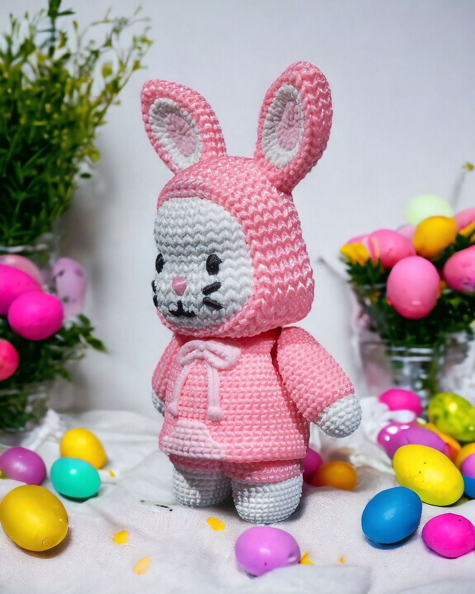 Thumbnail: Adorable pink bunny amigurumi