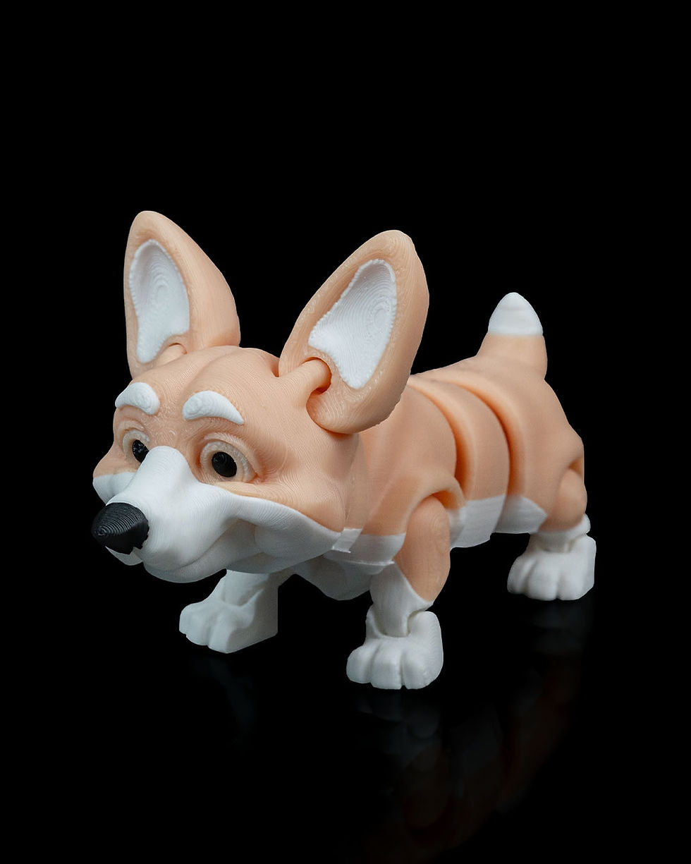 Thumbnail: Posable corgi toy figure
