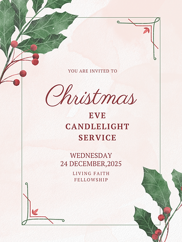 Pink And Green Watercolor Christmas Eve Dinner Party Poster.png