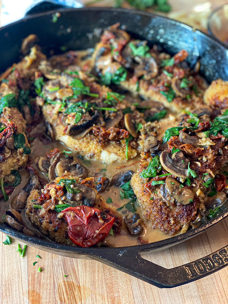 Creamy Sun Dried Tomato Chicken Marsala