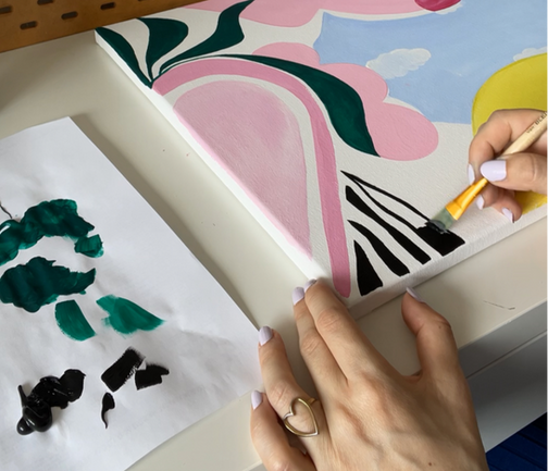 Loïcia illustration illustratrice artiste designer processus créatif commercial