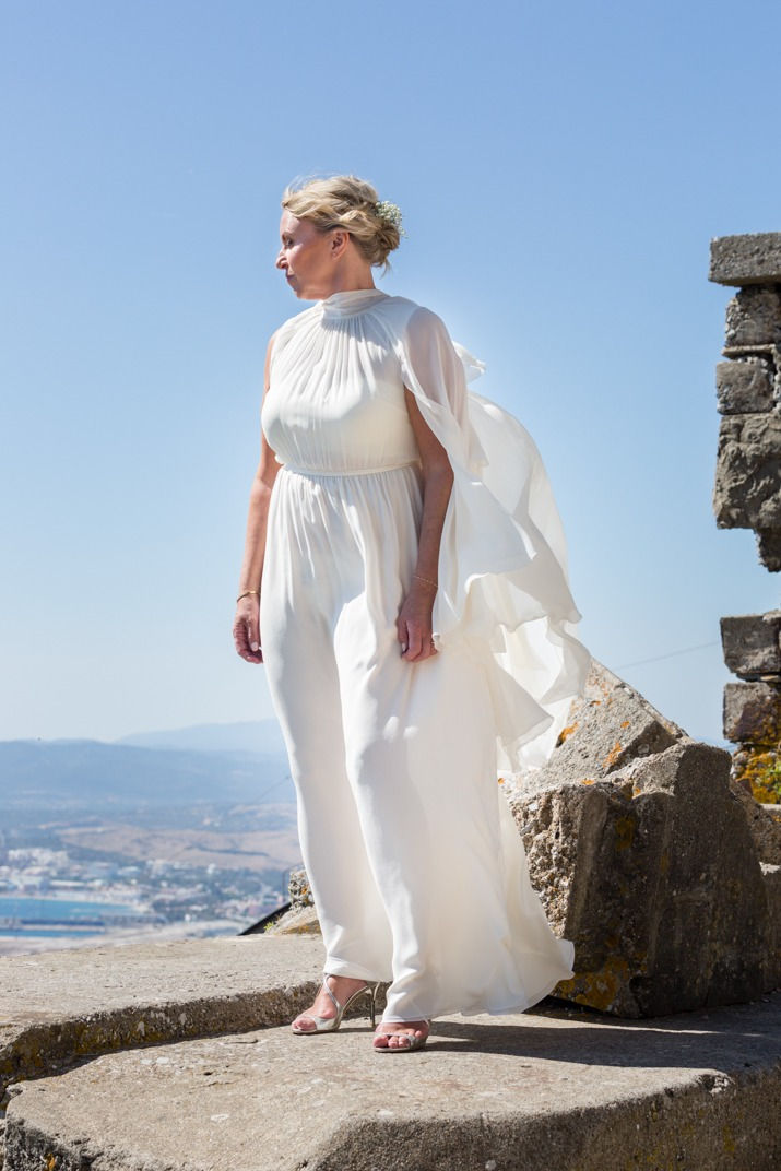Gibraltar Mons Calpe cinematic views, top of the rock wedding photography