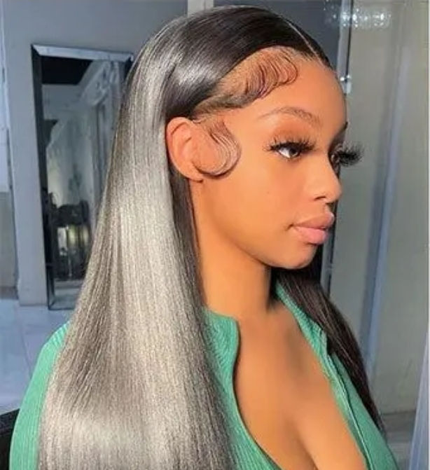 Thumbnail: 26" Bone Straight Double Drawn Raw Indian Hair Wig