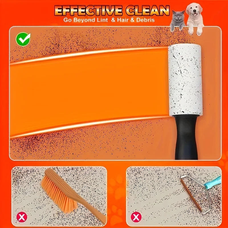 Miniatura: Rolo Removedor Ultra Pegajoso para Eliminar Pêlo de Animais, Fiapos e outros