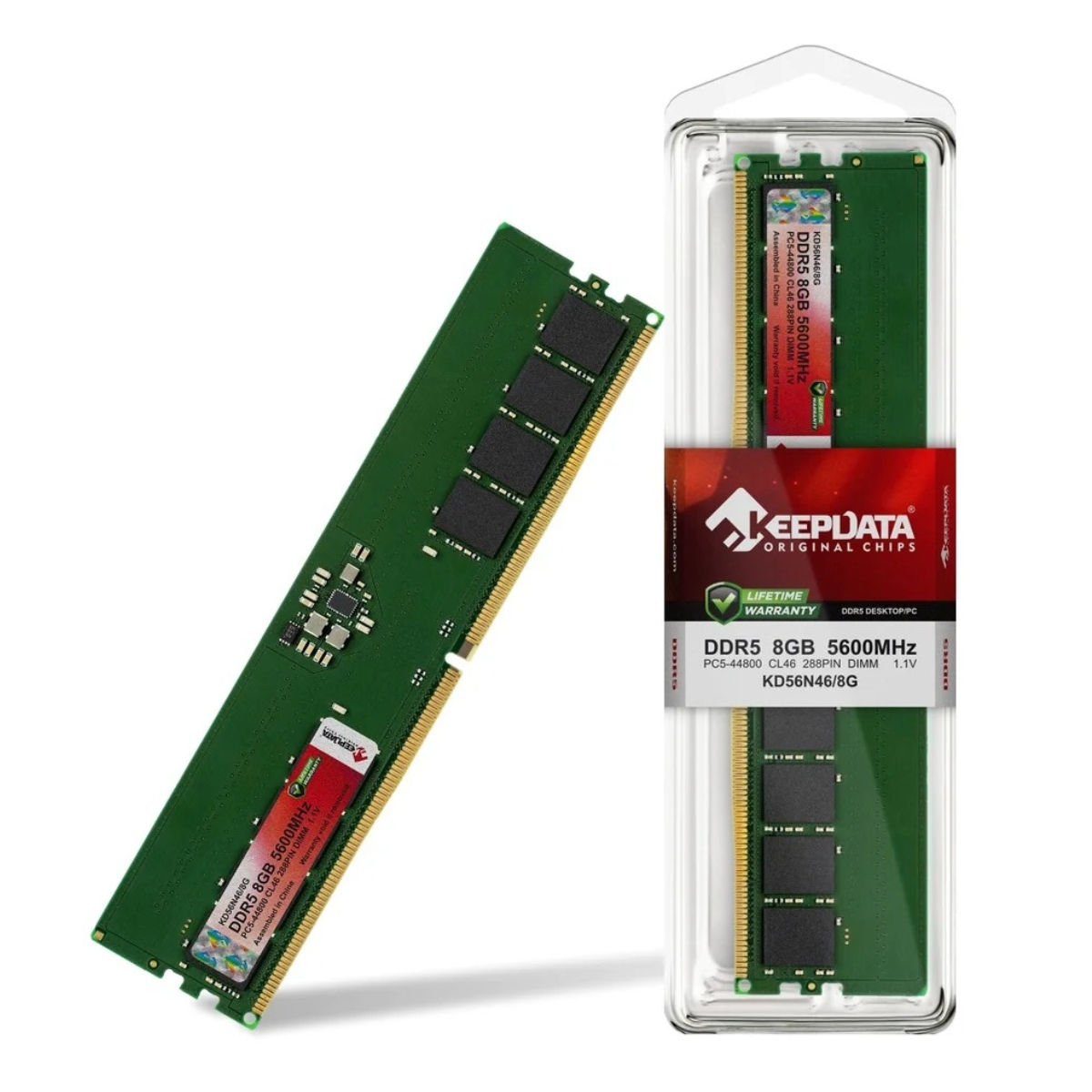 Memória RAM 8GB DDR5 5600MHz KeepData KD56N46/8G