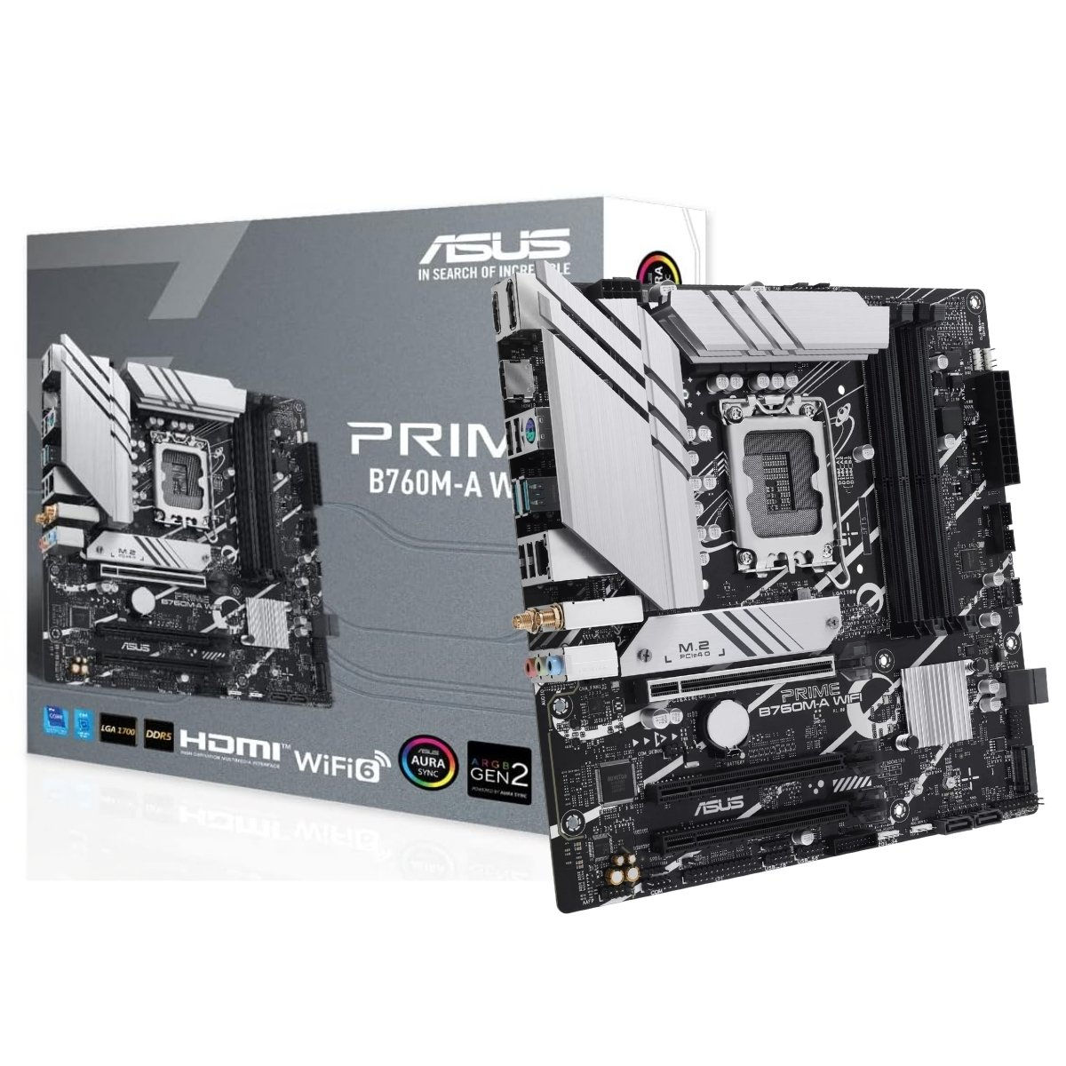 Placa Mãe B760M-A WiFi Asus Prime DDR5 LGA1700 Micro ATX