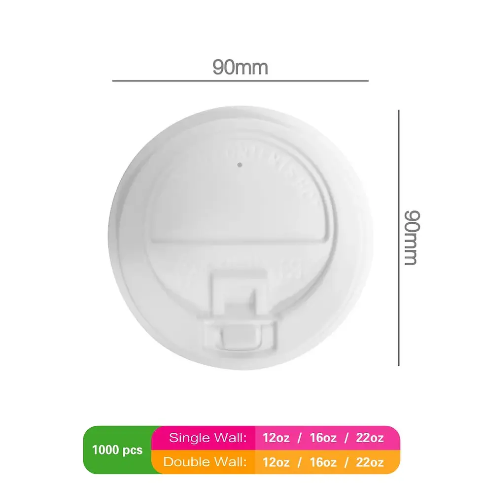 Thumbnail: PP Coffee Cup Lid 90MM for single/double 12oz/16oz/22oz-1000pcs