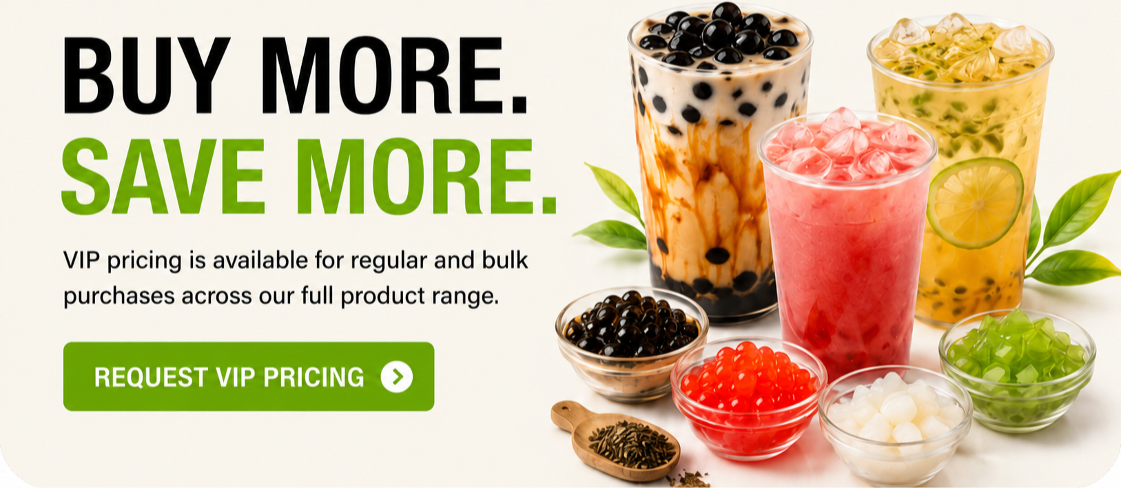 Modoo wholesale pricing for bubble tea ingredients, toppings and beverage supplies in New Zealand.