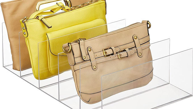 mDesign Plastic Divided Purse Organizer