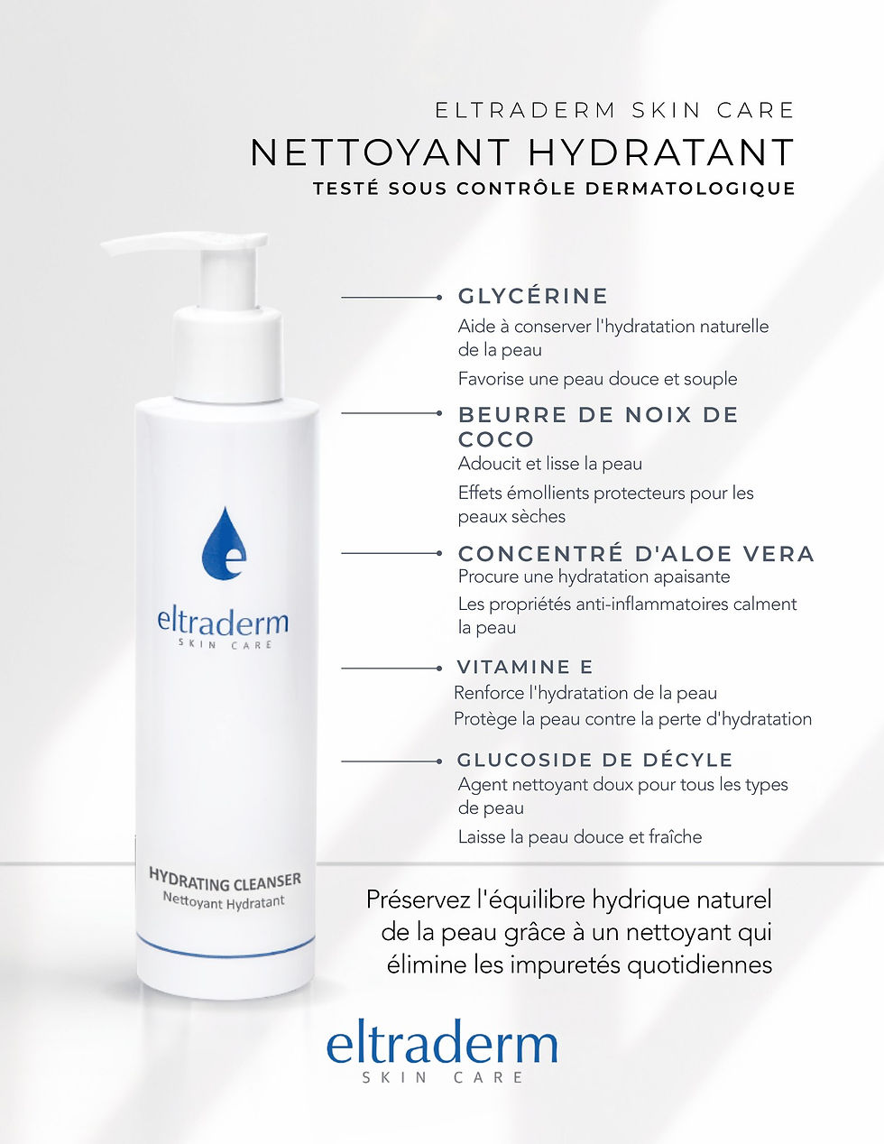 Thumbnail: Nettoyant visage Lait hydratant Eltraderm