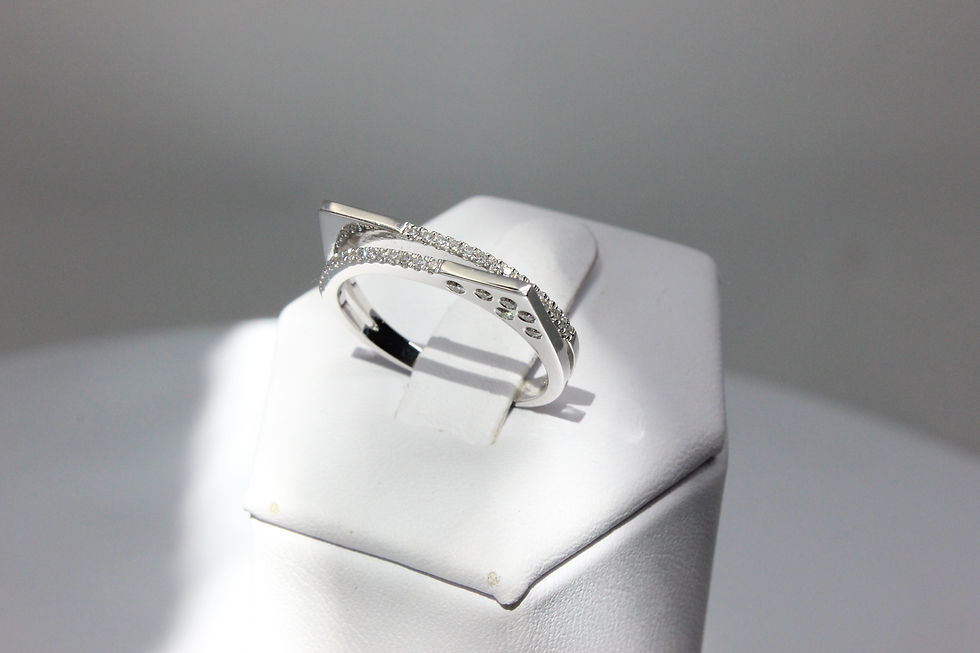 Thumbnail: 18KW Gold Unique Half Eternity