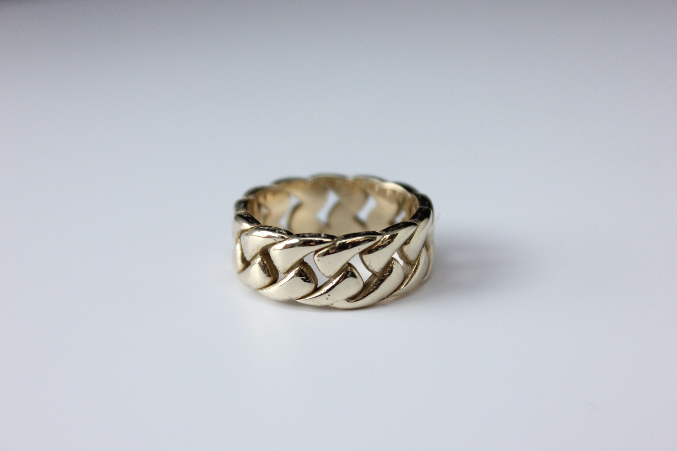 14K Gold Cuban Ring