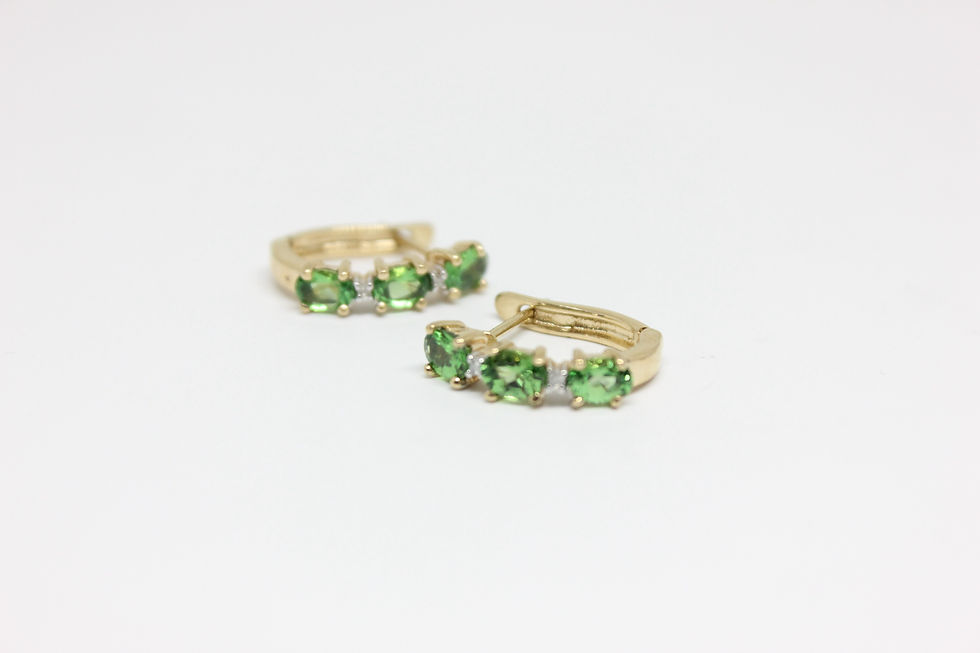 Thumbnail: 10K Emerald+Diamonds