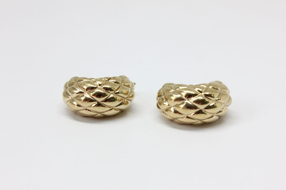 Thumbnail: 14K Gold Vintage Earrings