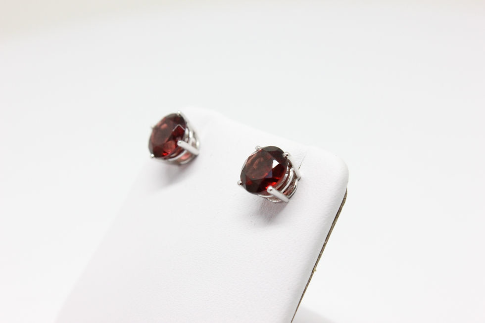 Thumbnail: 14KW Garnet Studs