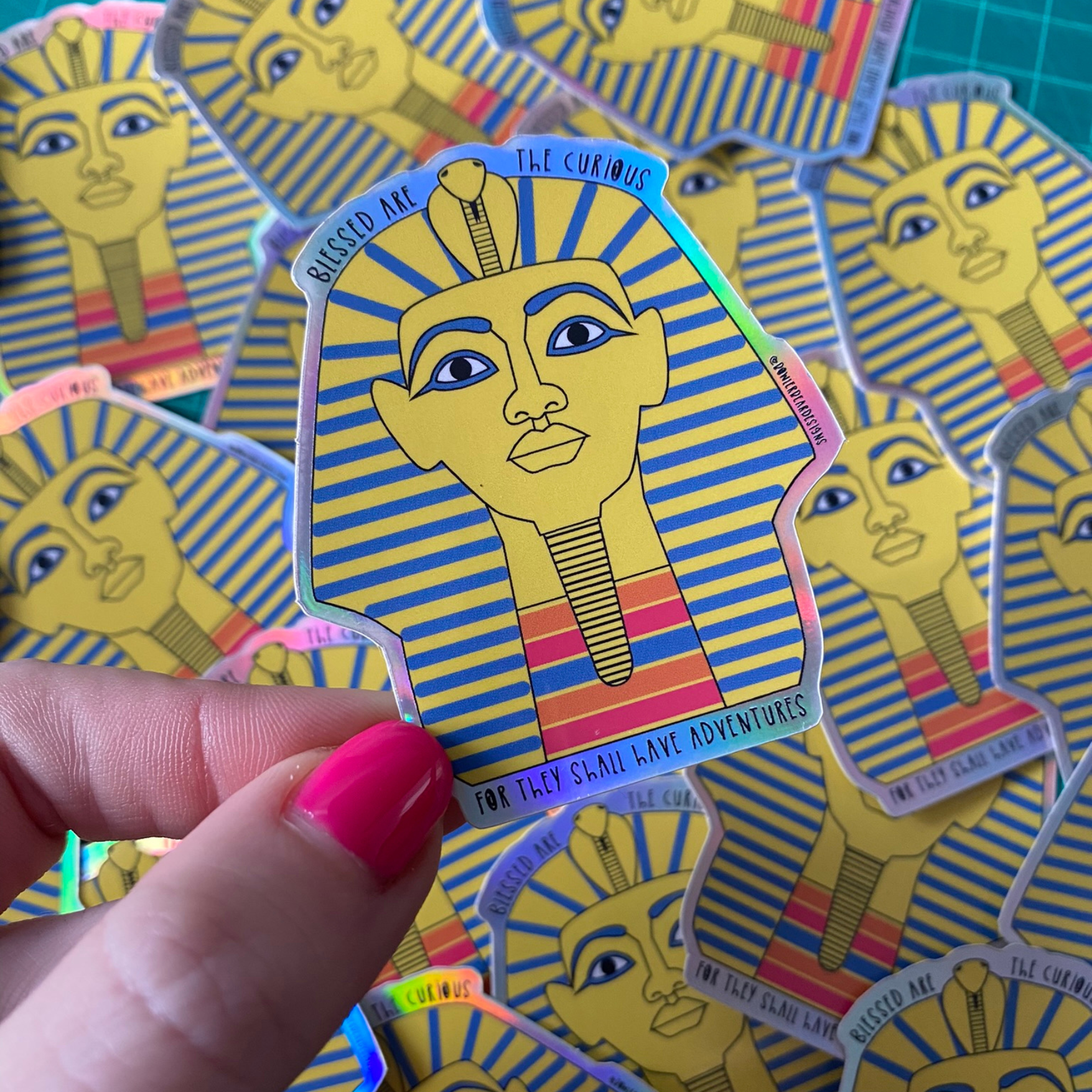 Pharaoh Sticker - Motivational sticker - Positive Sticker - Shiny Stick